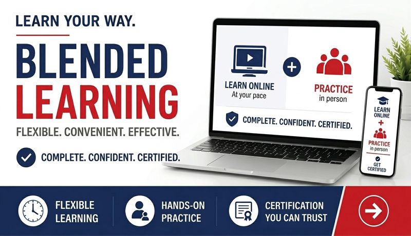 Blended Learning &mdash; flexible, convenient, effective online and in-person training